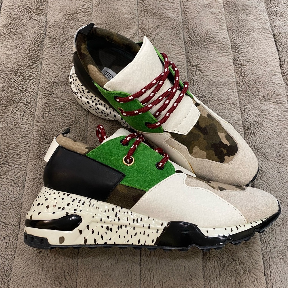 Steve Madden Multicolor Platform Sneakers, Size 9M